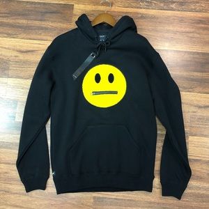 10 Deep STFU Smiley Hoodie Black Men Sizes